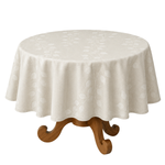 Toalha De Mesa 2 Lugares 85x85cm Rudder Folhas Off White