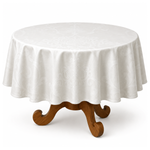 Toalha De Mesa 2 Lugares 100x100cm Rudder Arabescos Off White 