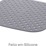 Tapete Protetor de Silicone para Air Fryer Quadrado 18,5cm