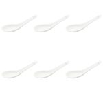 Kit 6 Colheres para Finger Food em Porcelana