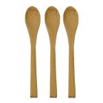 Kit 3 Colheres de Bambu 16cm