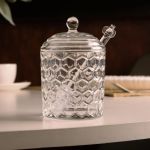 Meleira de Vidro com Pegador Favo 270ml