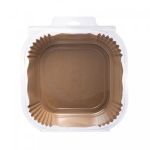 Kit 50 Formas de Papel Descartável para Air Fryer 16 x 16 x 4,5cm