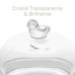 Manteigueira de Cristal Pássaro 9,5cm x 6,5cm
