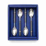 Kit 4 Colheres de Aço Inox Espiral 