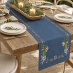 Trilho De Mesa  Vêneto Cores de Frida