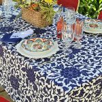 Toalha De Mesa  6 Lugares 146X240cmVêneto Porcelana Chinesa 