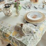 Toalha De Mesa   6 Lugares 146X240cm Vêneto Limão Siciliano