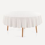 Toalha De Mesa Redonda 6 Lugares 178cm Campestre Karsten