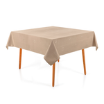 Toalha De Mesa 8 Lugares 180x180cm Desiree Karsten Taupe