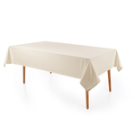 Toalha De Mesa 12 Lugares 180x350cm Desiree Karsten Pérola
