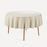 Toalha De Mesa Redonda 8 Lugares 160cm Essencia Karsten