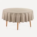 Toalha De Mesa Redonda 6 Lugares 178cm Lesier Karsten