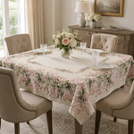 Toalha De Mesa Estampada 4 Lugares 140x140cm Lírios