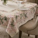 Toalha De Mesa Estampada 4 Lugares 140x140cm Lírios