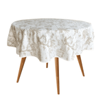Toalha De Mesa 4 Lugares 110X160cm Rudder Bege Contemporânea
