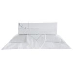 Jogo De Cama 300 Fios Bordado Gaivota Kacyumara Branco/Blue