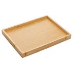 Bandeja Retangular Natural Bambu 28 x 21 x 2,5cm Natural Bambu Lyor