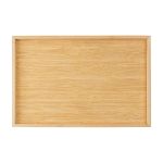 Bandeja Retangular Natural Bambu 28 x 21 x 2,5cm Natural Bambu Lyor