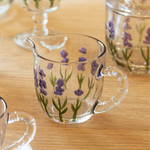 Leiteira Cristal Ecológico Lavanda Hand Painting 240ml Lyor