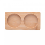 Kit 2 Galheteiros de Vidro Borossilicato com Tampa e Suporte de Bambu 170ml Wolff