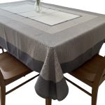 Toalha De Mesa 8 Lugares 160x270cm Linho Digital Kacyumara Enigma