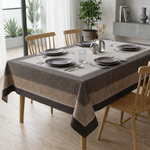 Toalha De Mesa 8 Lugares 160x270cm Linho Digital Kacyumara Enigma