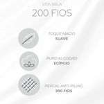 Jogo De Cama 200 Fios Vida Bela Kacyumara Verde Benit