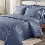 Colcha 300 Fios Zafira Kacyumara Blue Jeans