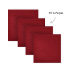 Kit 4 Guardanapos de Tecido  100% algodão  40x40cm A Jour