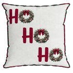Almofada Natalina Decorativa 43x43cm Ho Ho Ho