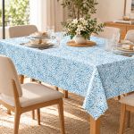 Toalha De Mesa 8 Lugares 160x270cm Acqua Auguri Provenza
