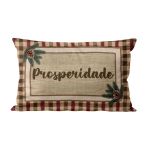 Almofada Rinzeira Natalina Decorativa 35x55cm Prosperidade