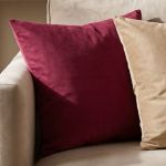 Almofada Natalina Decorativa 43x43cm Authentic Lisa Bordô