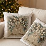 Almofada Natalina Decorativa 43x43cm Authentic Boas Festas