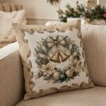 Almofada Natalina Decorativa 43x43cm Authentic Guirlanda