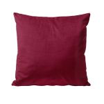 Almofada Natalina Decorativa com Mini Aba 43x43cm Dupla Face Verde e Bordô