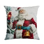 Almofada Natalina Decorativa 43x43cm Authentic Papai Noel