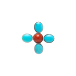 Pingente Flor Turquesa