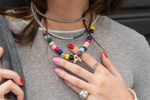Colar Letra beads