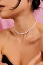 Choker Pérola Fringe