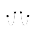 Brinco Drop Round Black