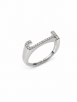 Anel Letra Moissanite