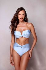 Calcinha Hot Pants Nó Azul Pluma