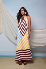 Vestido Longo Listras