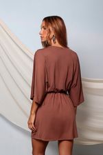 Vestido Curto Marrom