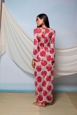 Vestido Longo Tule Romã