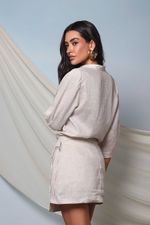 Conjunto Chemise e Saia Pareô Natural