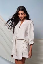 Conjunto Chemise e Saia Pareô Natural