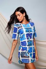 Vestido Curto Tule Mares